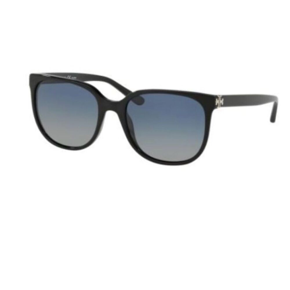 Tory Burch TY 7106 17091 BLACK Polarized Sunglasses w case EUC